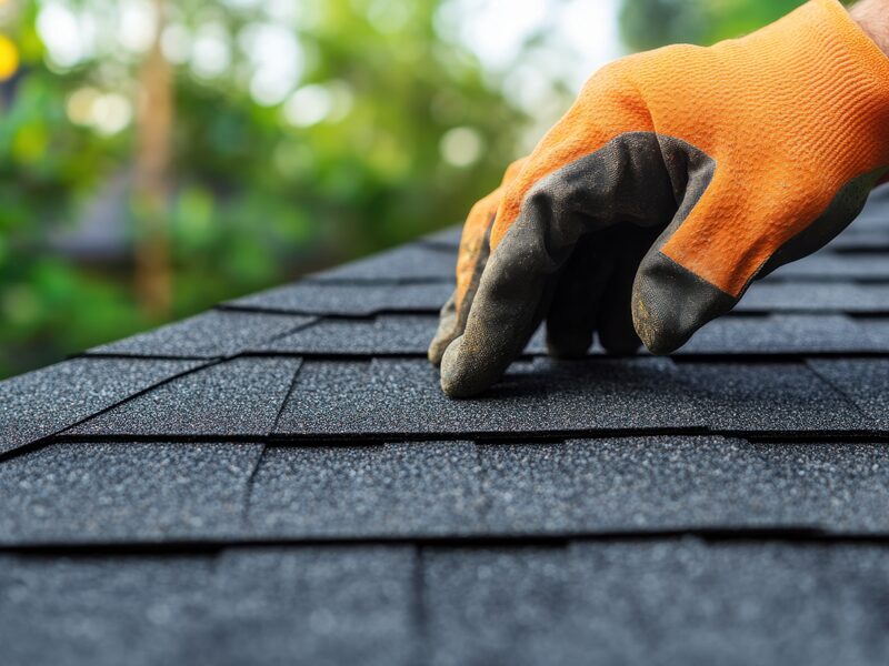 Quality roofing work backed by warrantied service